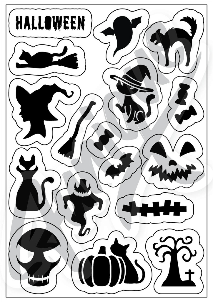 STENCIL HALLOWEEN SET